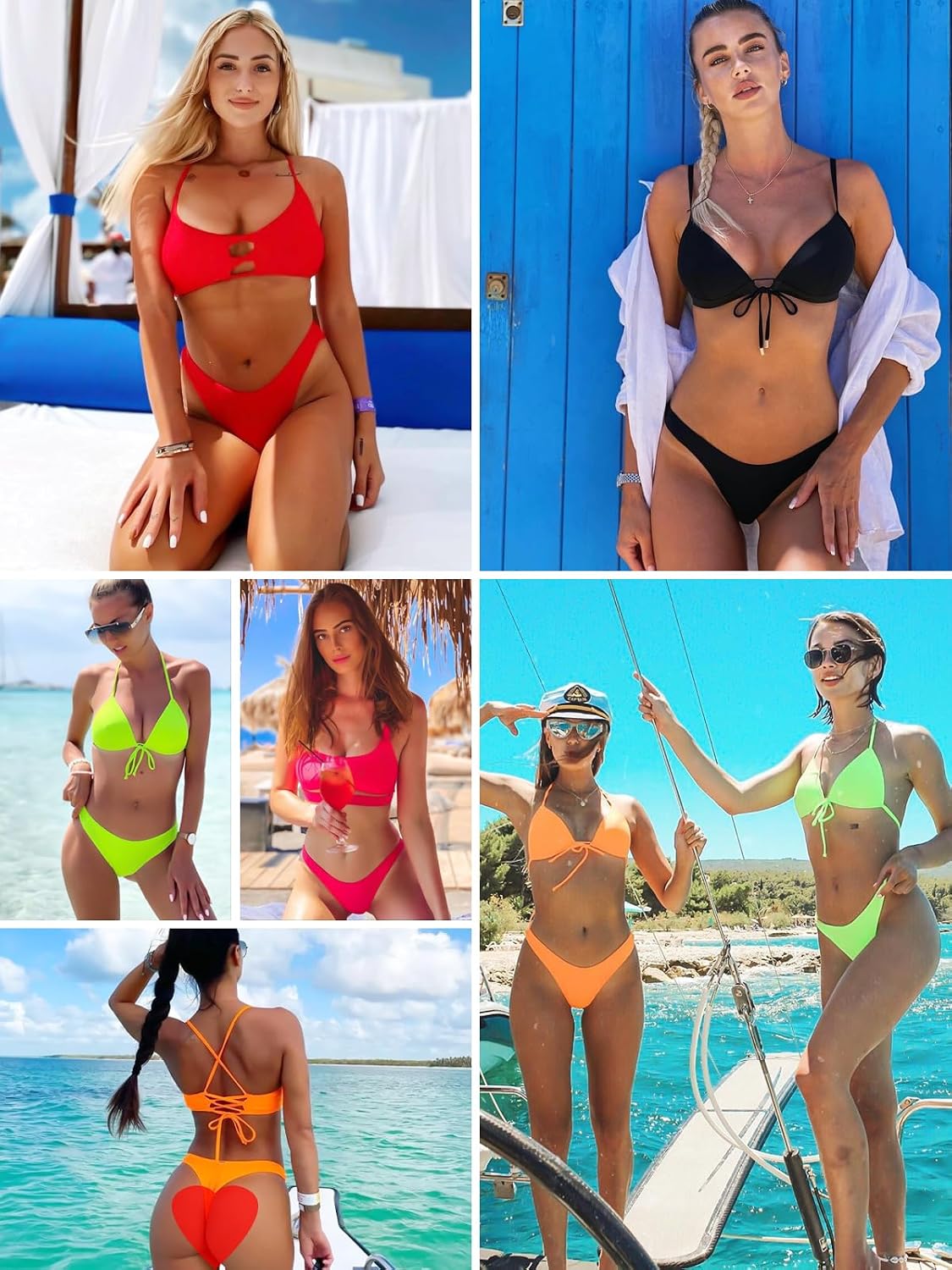 Detalle 2 de RELLECIGA Women's Cheeky Bikini Bottom