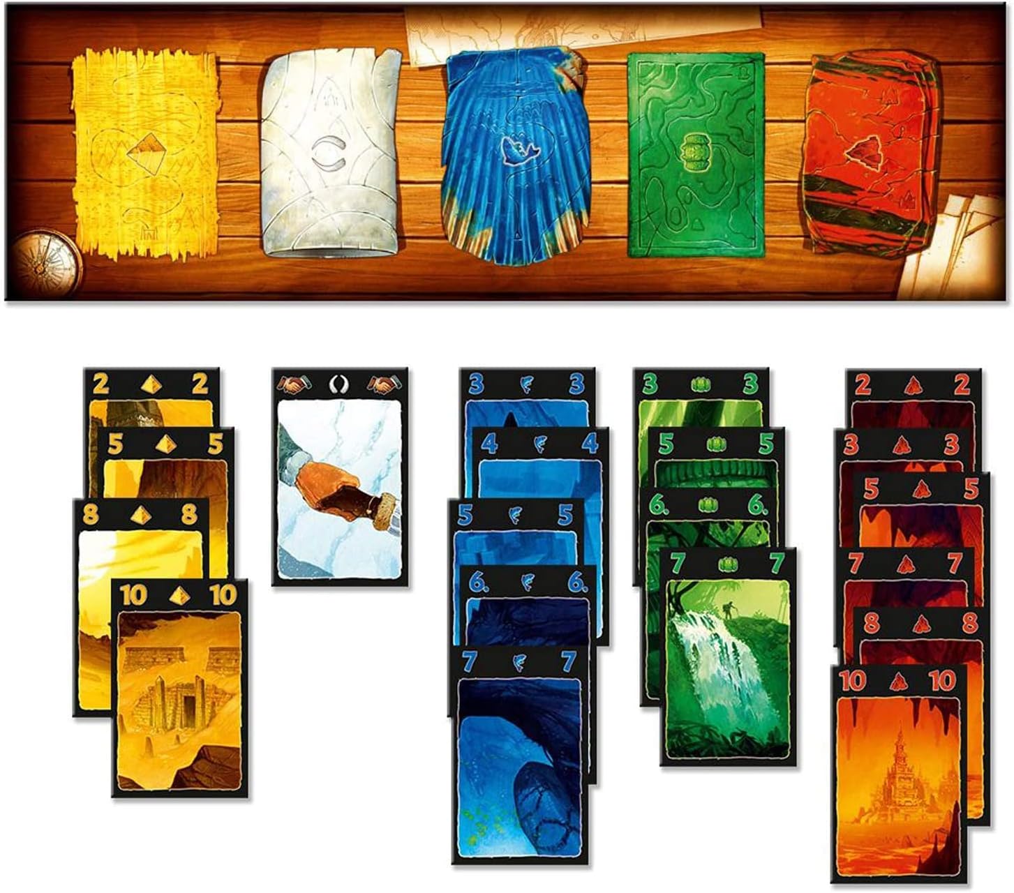 Thumbnail 3 de Lost Cities – Das Duell (KOSMOS) Brettspiel für 2 Personen ab 10 Jahren