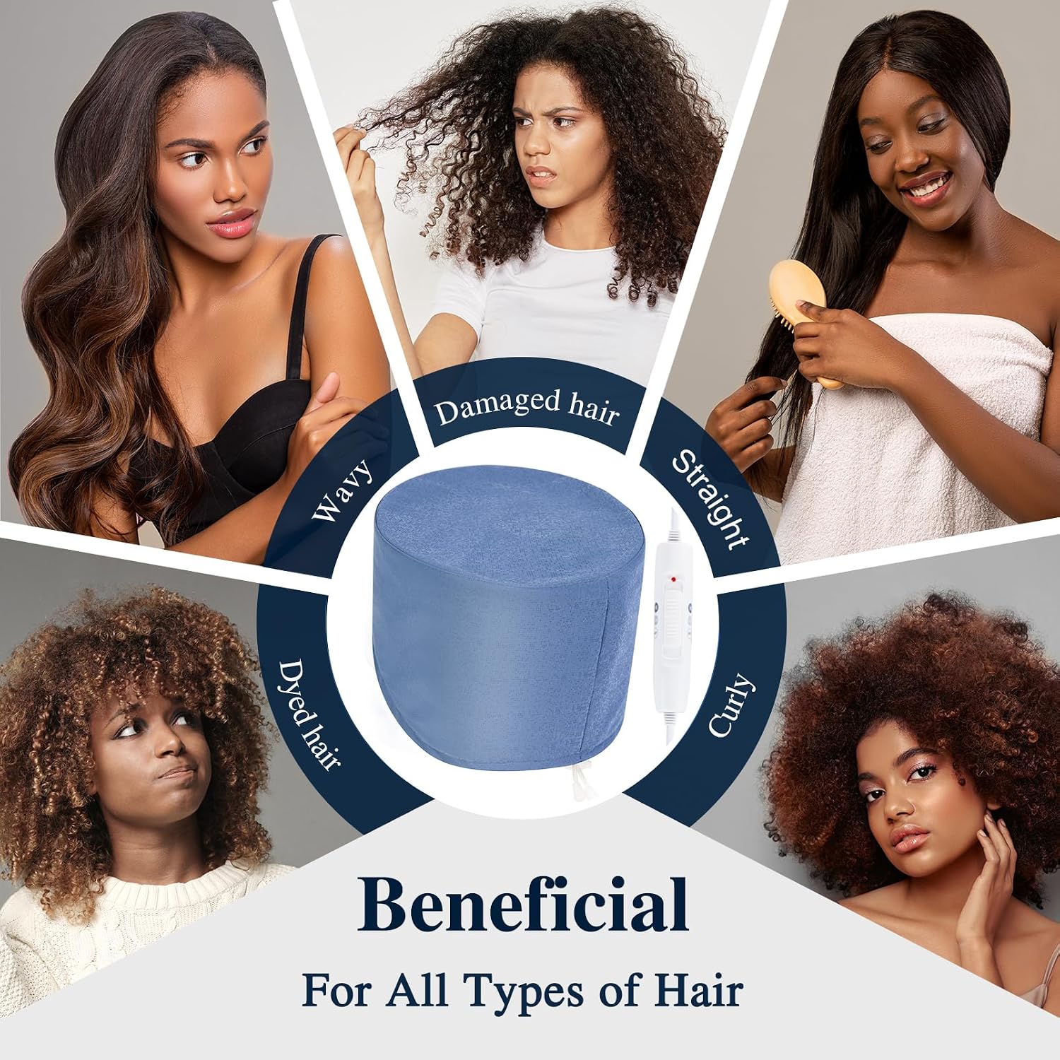 Thumbnail 5 de AOPOW Hair Steamer Cap for Deep Conditioning