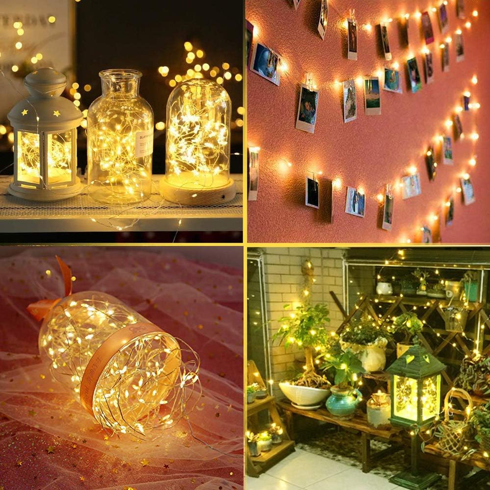 Detalle de EShing ES0020011-8 100 LED Fairy Lights, 10 m, Warm White, IP65