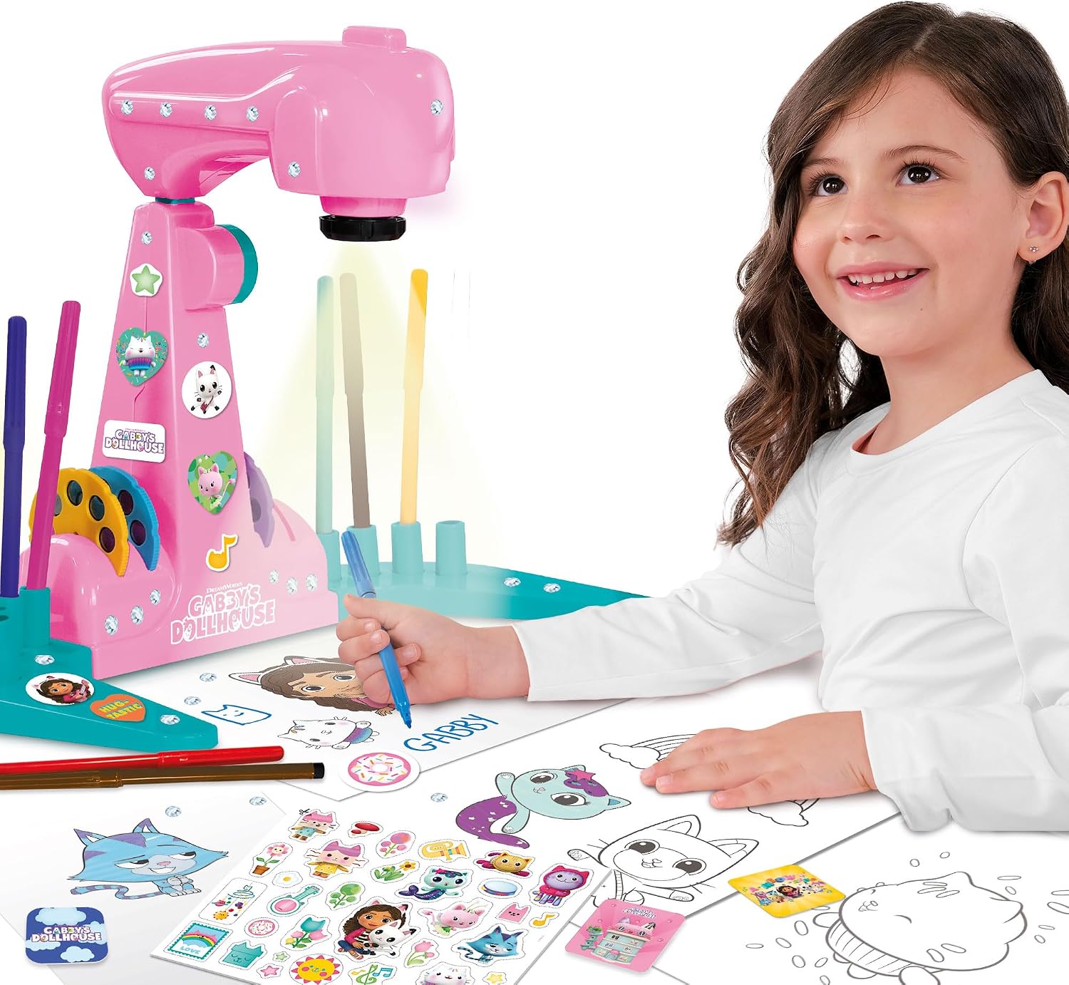 Detalle 2 de Liscianigiochi Gabby's Dollhouse projector disegno per bambini 🎨