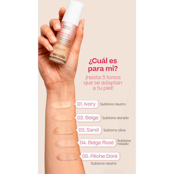 Thumbnail 1 de Sensilis Skin Glow Makeup Base Maquillaje Beige 02 30 ml