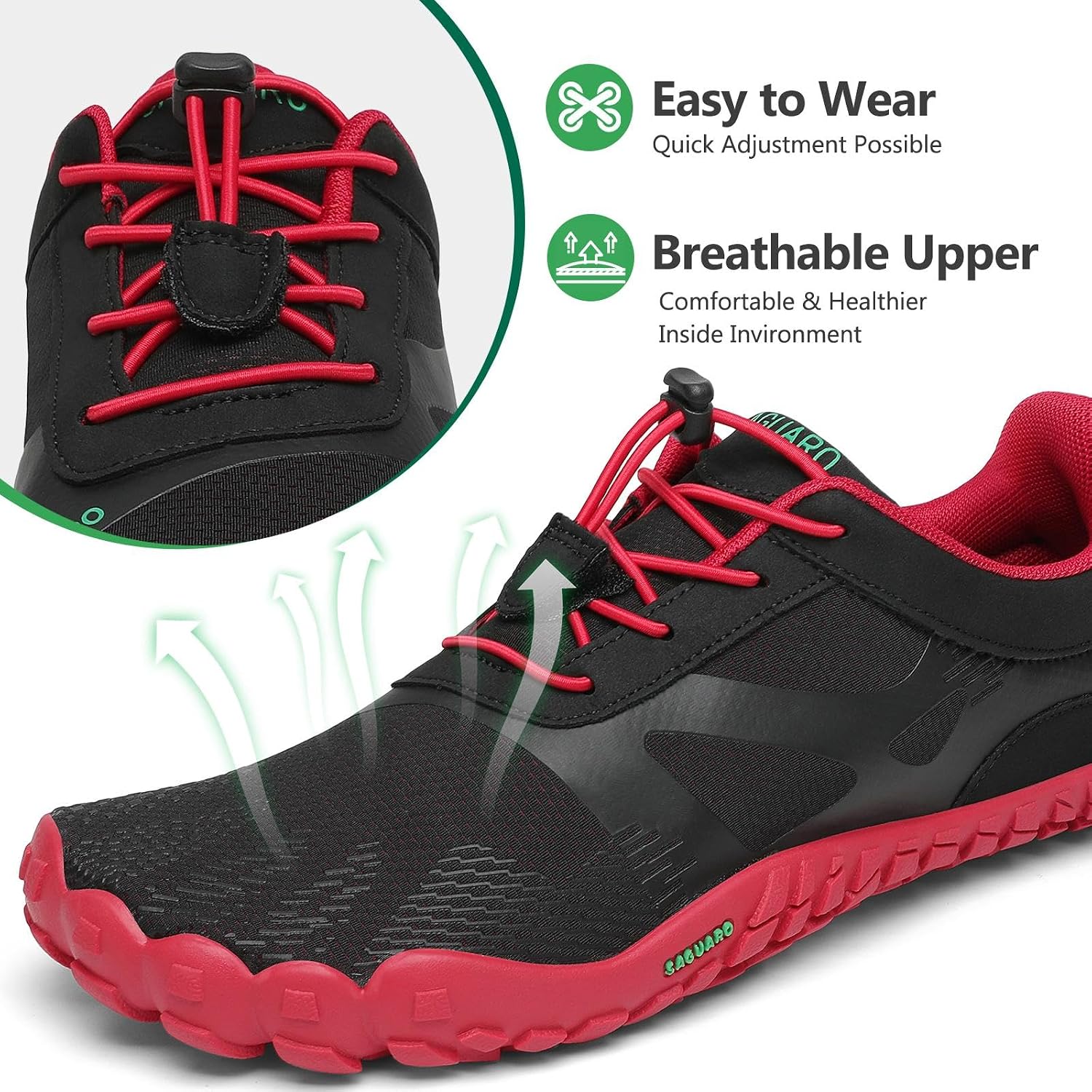 Detalle de SAGUARO Barfußschuhe Outdoor für Alltag 36-48