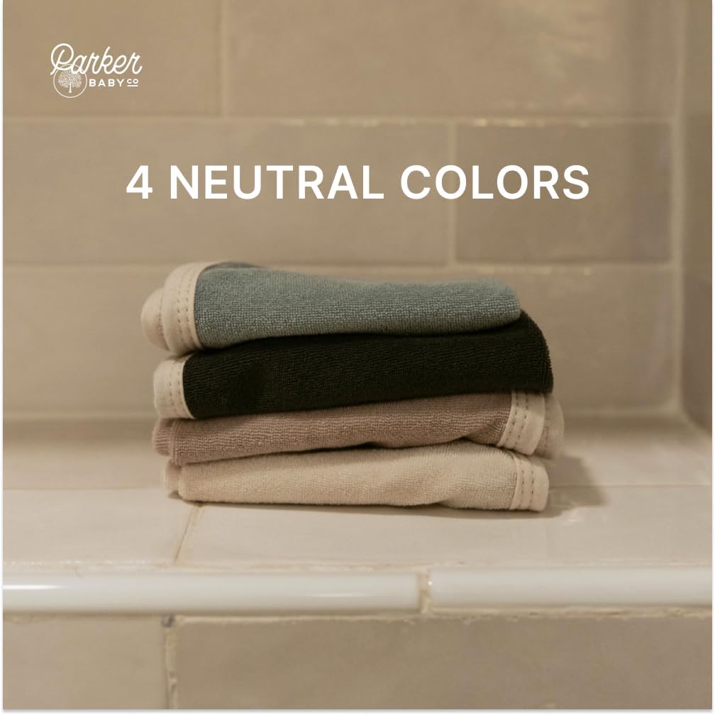 Detalle de Parker Baby Co. Baby Washcloths, 4-Pack