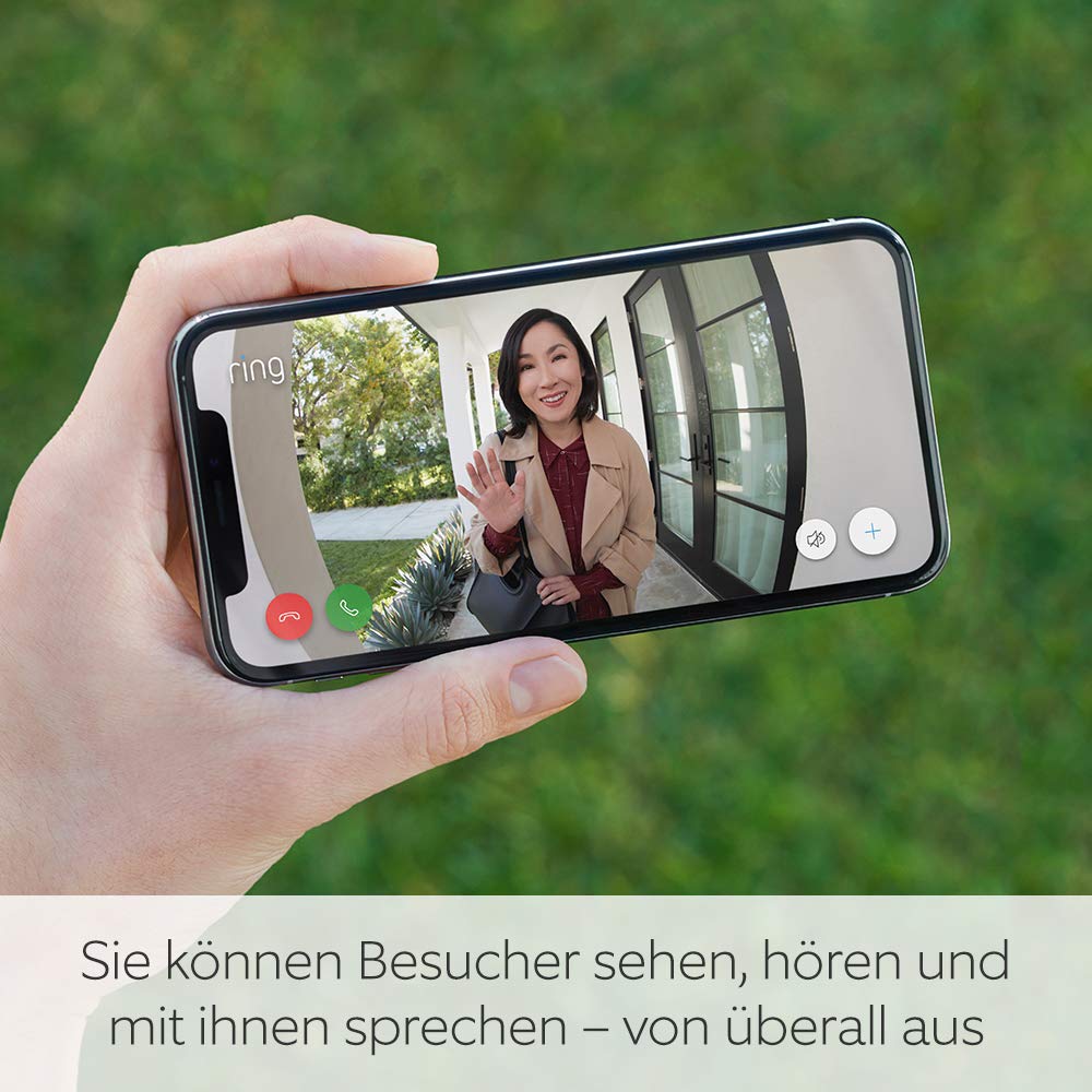 Detalle de Ring Video Doorbell, Zertifiziert und generalüberholt – Akku Video-Türsprechanlage, 2. Gen. | Funktioniert mit Alexa
