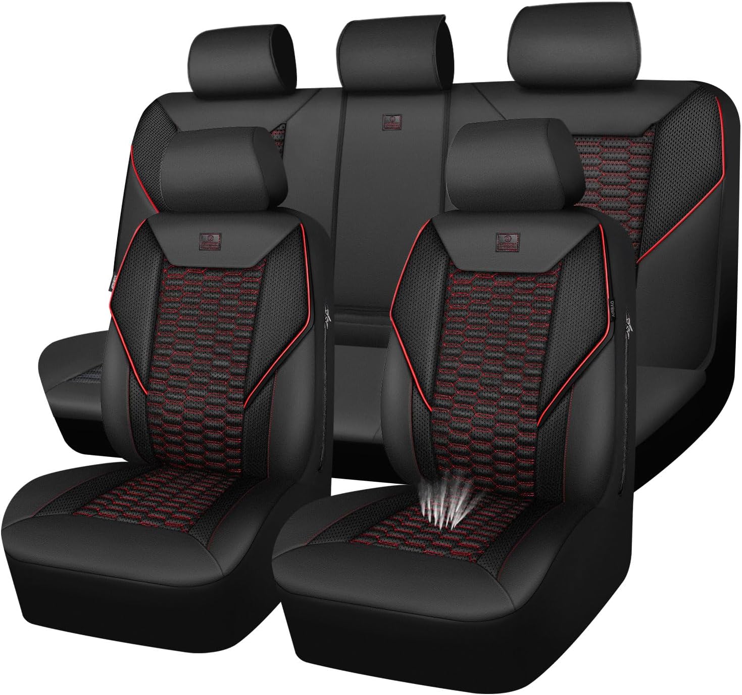 Detalle de CAR PASS 3D Foam Mesh Leather Seat Covers, Universal