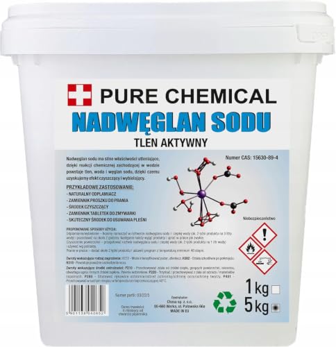 Detalle de CHOSA Percarbonate de Soude Linge Blanc en Poudre – 5 kg, PURE CHEMICAL by CHOSA