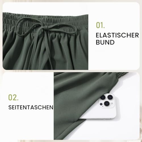 Thumbnail 4 de Adigaber Freizeit Damen Shorts – Weites Bein, Taschen, Kordelzug