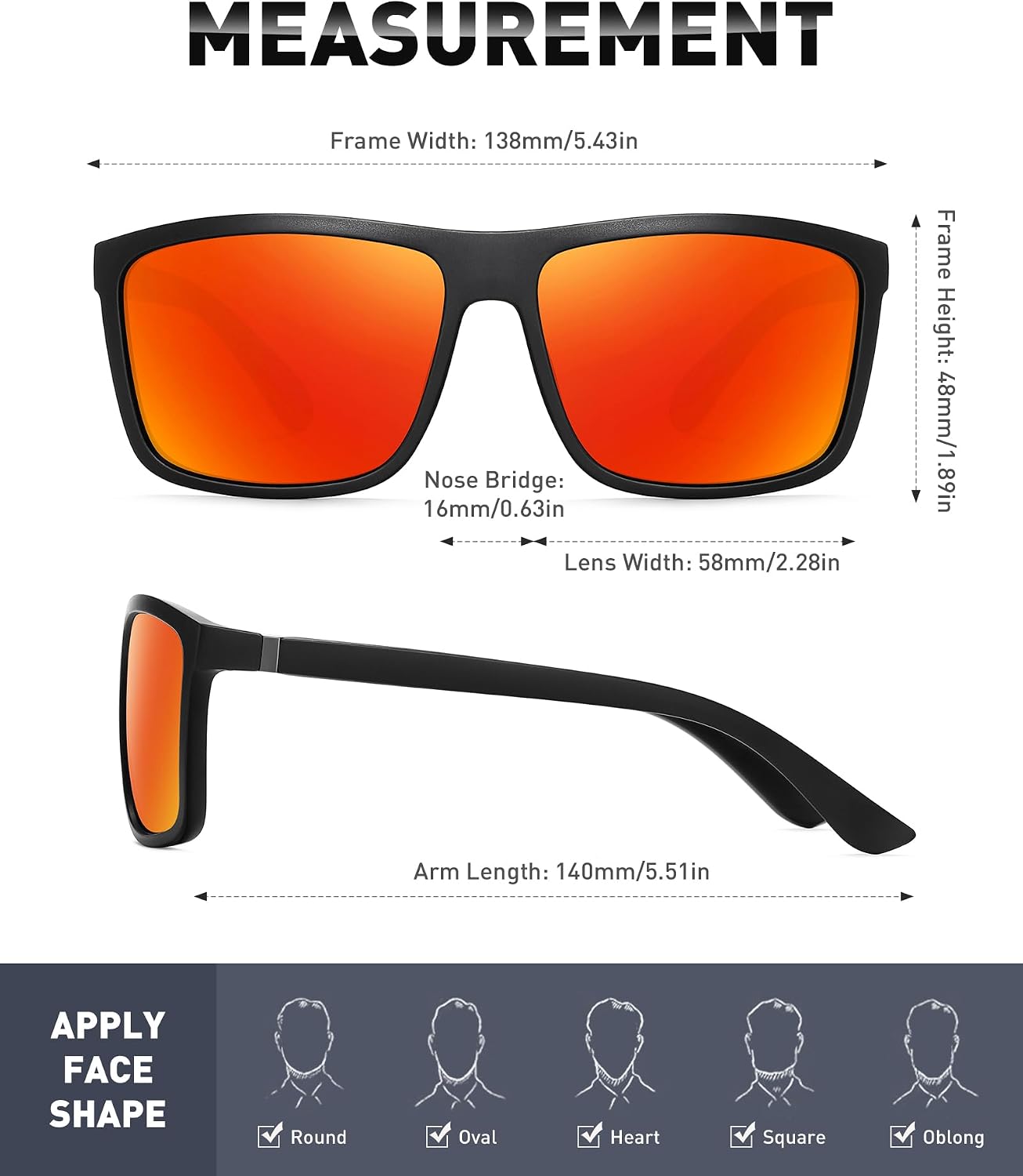 Detalle 2 de Perfectmiaoxuan 3-Pack Polarised Sunglasses with TR90 Frames – UV400 CAT-3 Lenses for Driving, Fishing & Travel