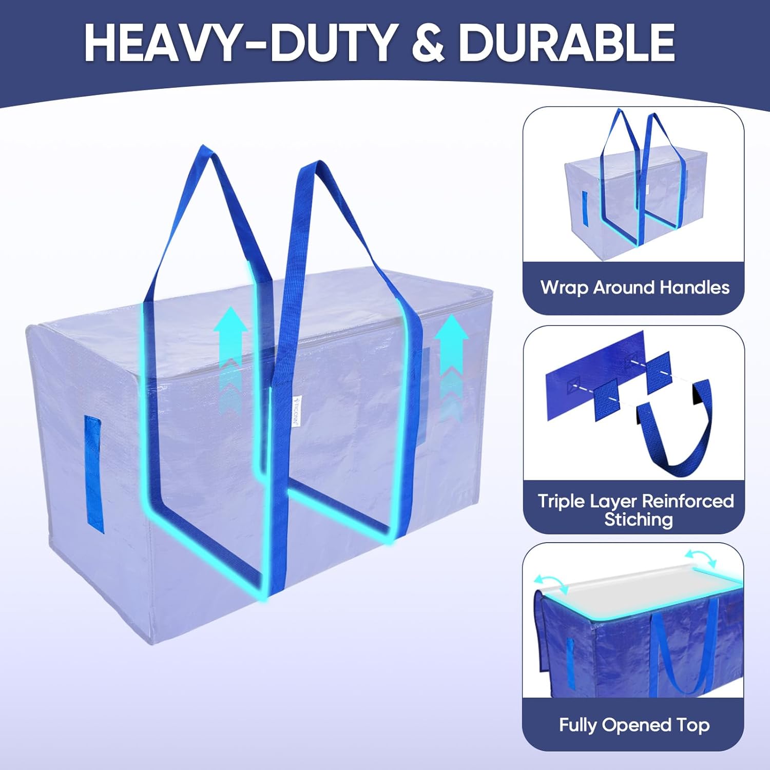 Thumbnail 2 de TICONN 6 Extra Large Moving Bags ⚙