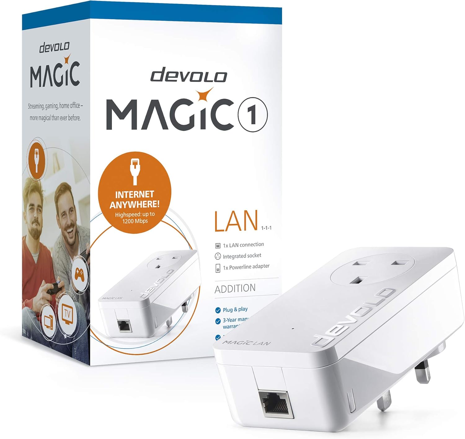 Thumbnail 6 de devolo Magic 2-2400 LAN Powerline Starter Kit with Gigabit LAN (G.hn)