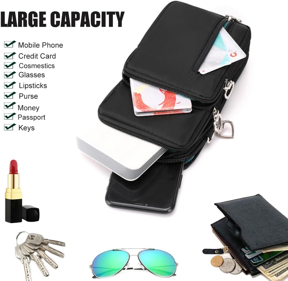 Thumbnail 4 de DuoLmi waterproof crossbody phone pouch bag for women (nylon wrist bag for iPhone & Samsung)