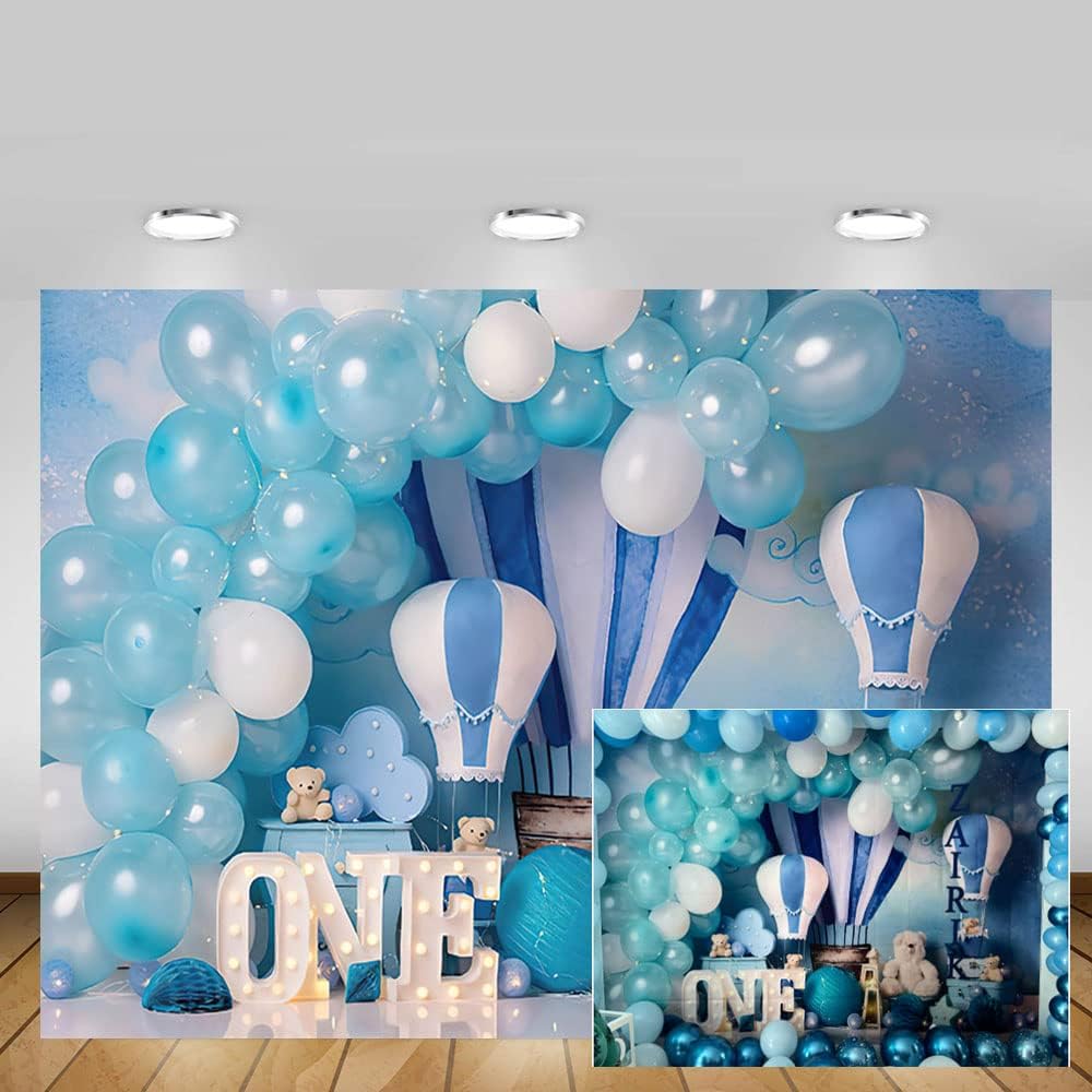 Thumbnail 1 de MEHOFOND 10x7ft Blue Boy Photography Backdrop