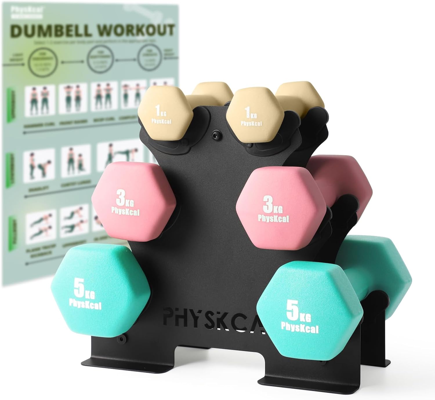 Detalle de PhysKcal Kurzhantel-Set 18 kg