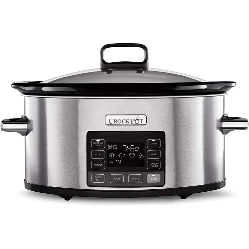 Detalle de Crock-Pot CSC066X: Olla de cocción lenta digital de 5.6 L para familias ocupadas