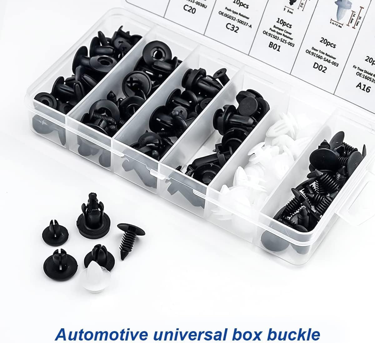 Detalle 2 de EINESIN Car Push Retainer Clips assortment set