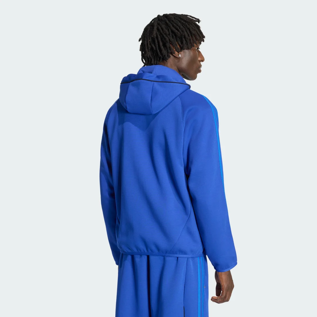 Detalle 2 de Sudadera con capucha Spacer Teamgeist 26 Cutline Fullzip de Adidas — azul