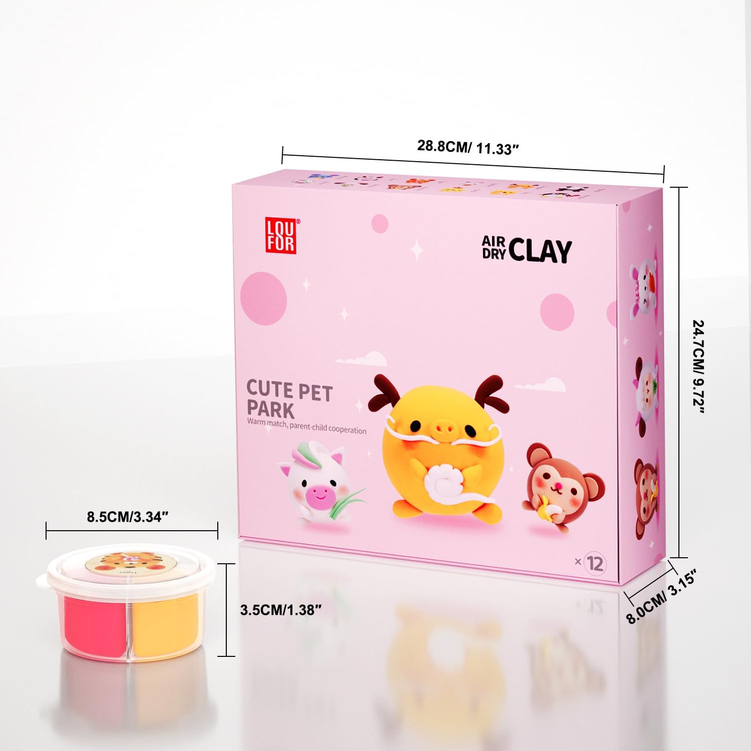 Thumbnail 6 de LOUFOR Air Dry Clay Kits for Kids (Ultra Light, Soft, Non-Toxic) with Sculpting Tools & Tutorials