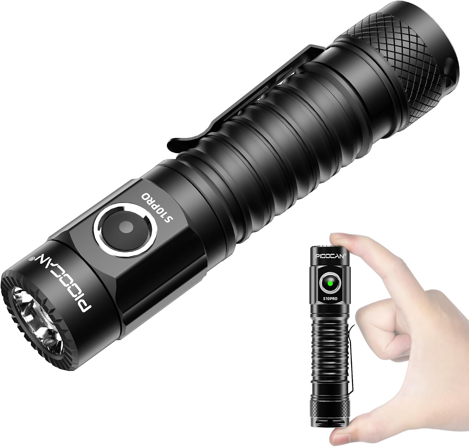 Detalle de Rechargeable LED Torch 2500 Lumens: Magnetic Super Bright Pocket Torch