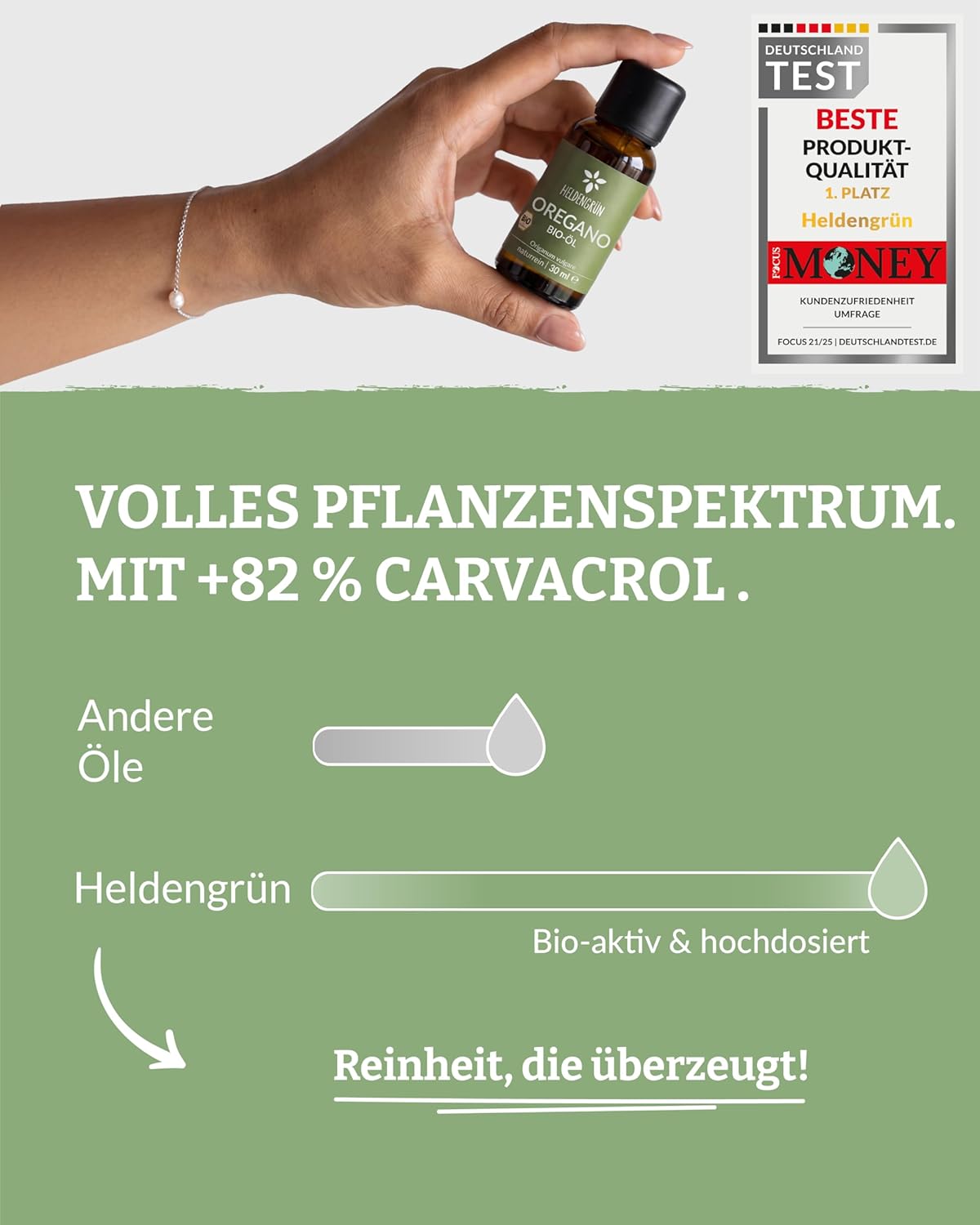 Thumbnail 3 de Heldengrün BIO Oregano Öl 82% Carvacrol