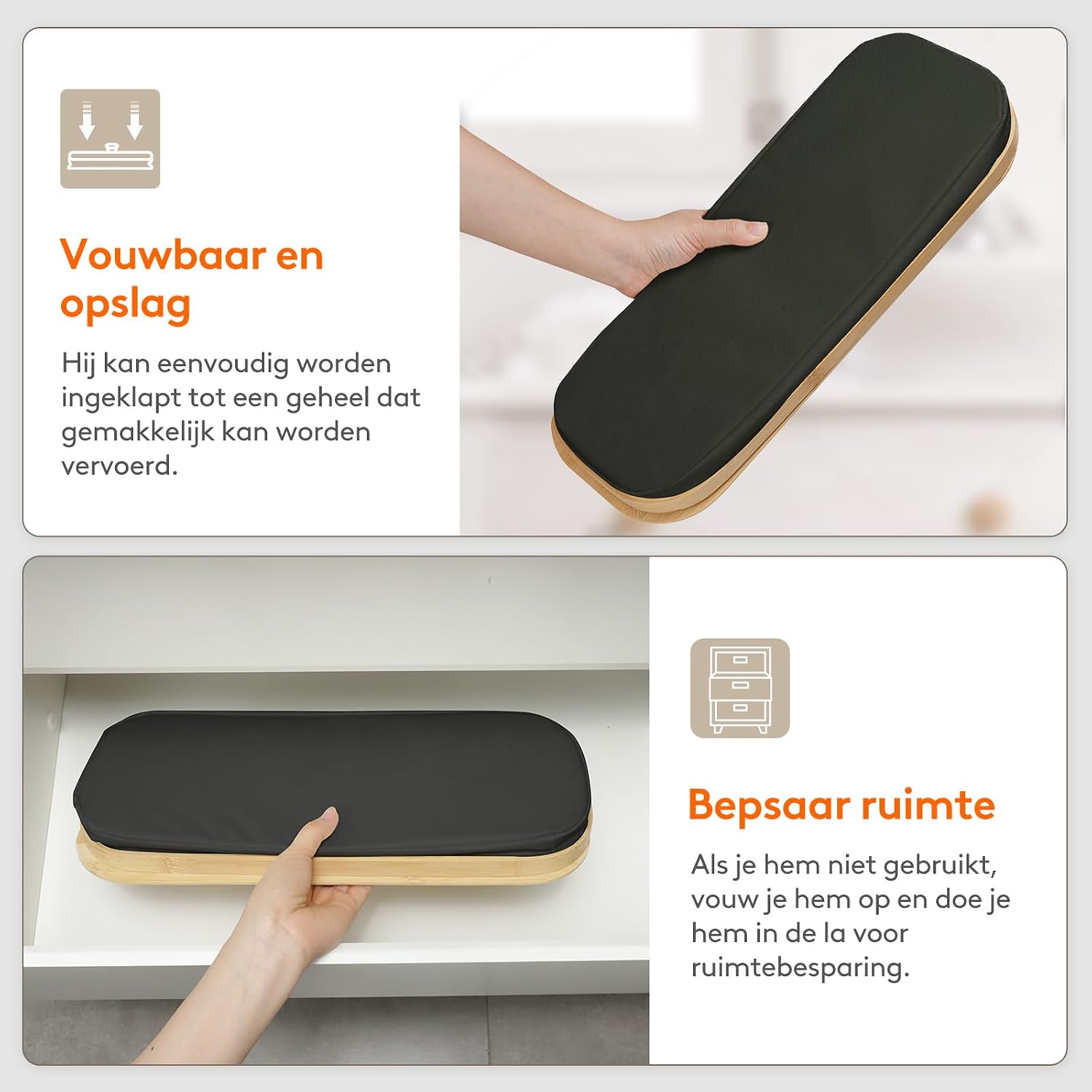 Thumbnail 6 de Lifewit 23225 toiletpapiermand van bamboe, 23L, zwart met deksel