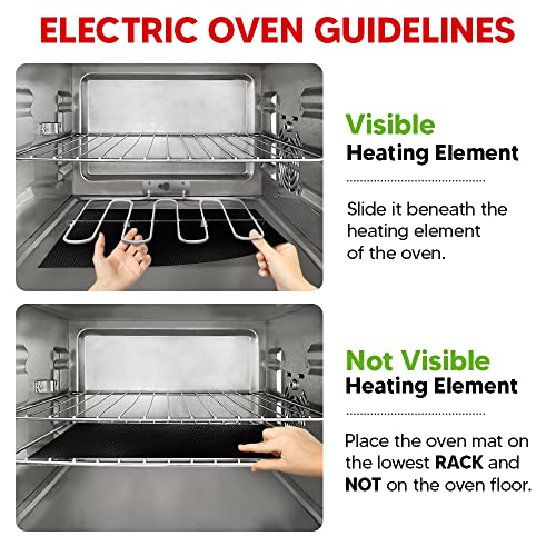 Thumbnail 6 de ThreadNanny Oven Liners for Bottom of Oven – Thick 17” x 25” (2 Pack), Non-Stick Reusable Mats