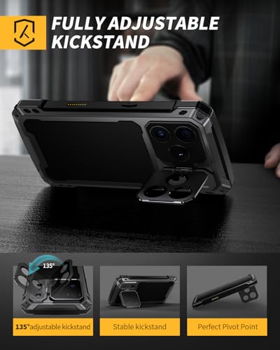 Detalle 2 de Lanhiem iPhone 17 Pro Metal Case with Kickstand 6.3"