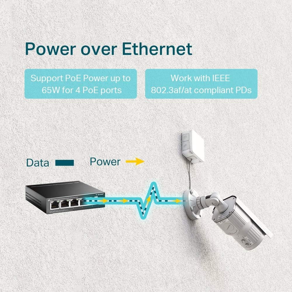 Detalle 2 de TP-Link TL-SG1005P 5-Port Gigabit PoE Switch