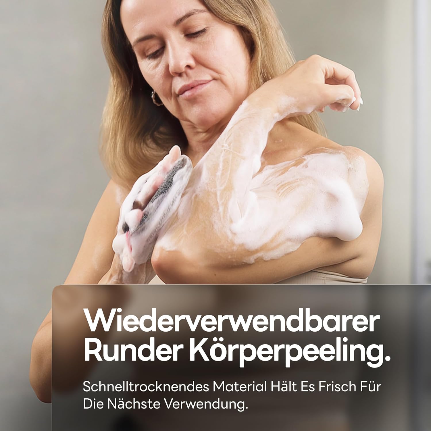 Detalle de Caveem Peeling-Körperschrubber: extra rauer Dusch-Peeling-Schwamm (2 Stück)