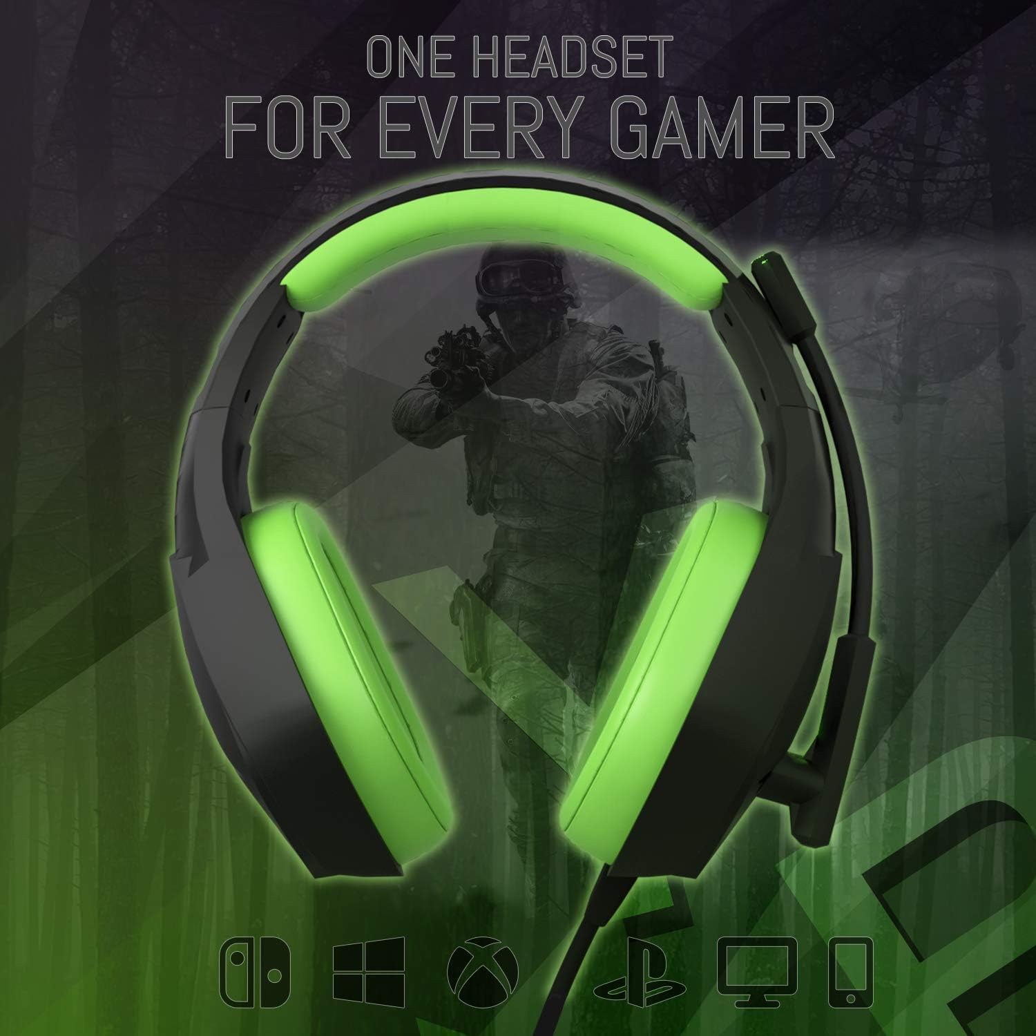 Detalle de Orzly Hornet RXH-20 Gaming Auriculares con RGB y Micrófono