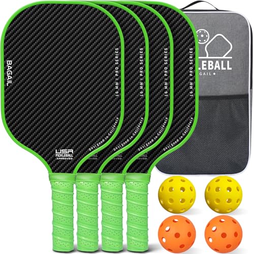 Detalle de BAGAIL Pickleball Paddles, 4-Ball Set ⚾