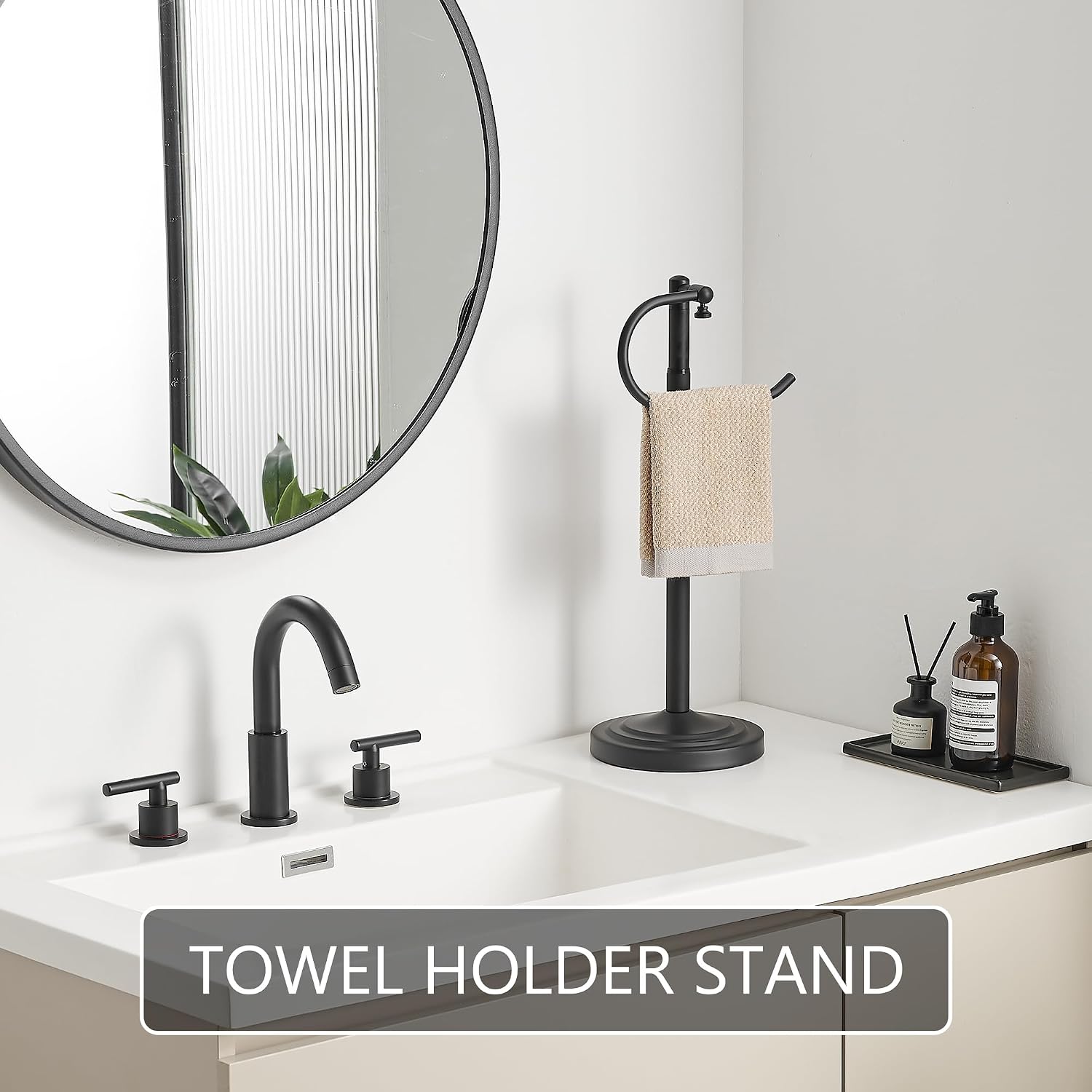 Detalle 2 de RFOUO Freestanding Towel Holder, Stainless Steel
