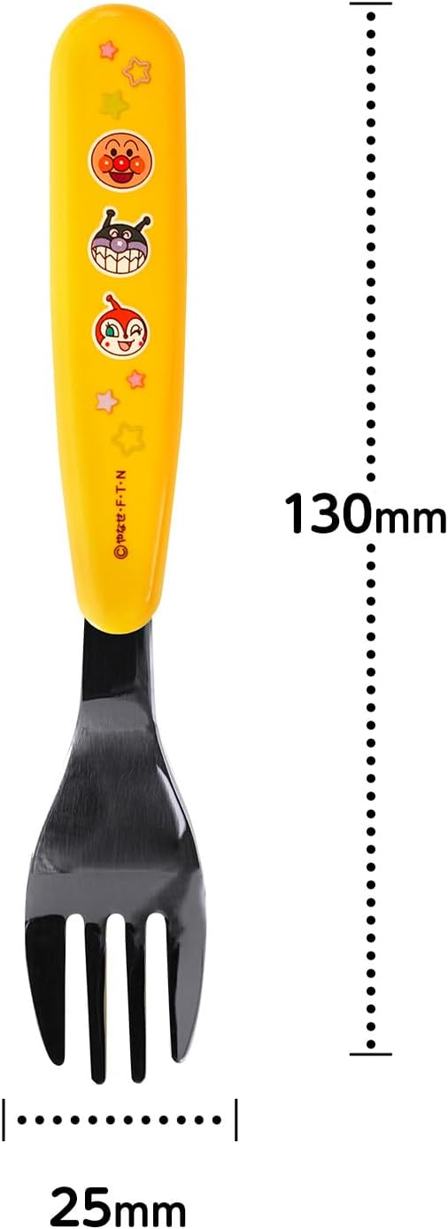Detalle 2 de レック アンパンマン 抗菌フォーク イエロー ステンレス製・SIAA認証