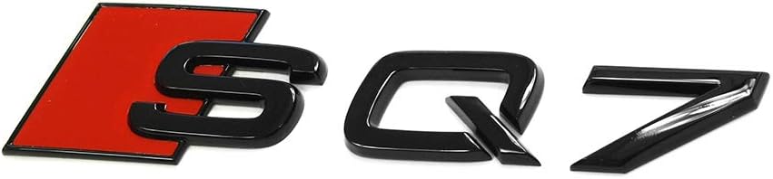 Audi 4M0071804 Schriftzug SQ7 – Emblème noir brillant pour hayon Black Edition