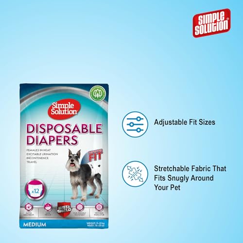 Thumbnail 6 de Simple Solution Pañales para Perros Hembra, 12 paquetes