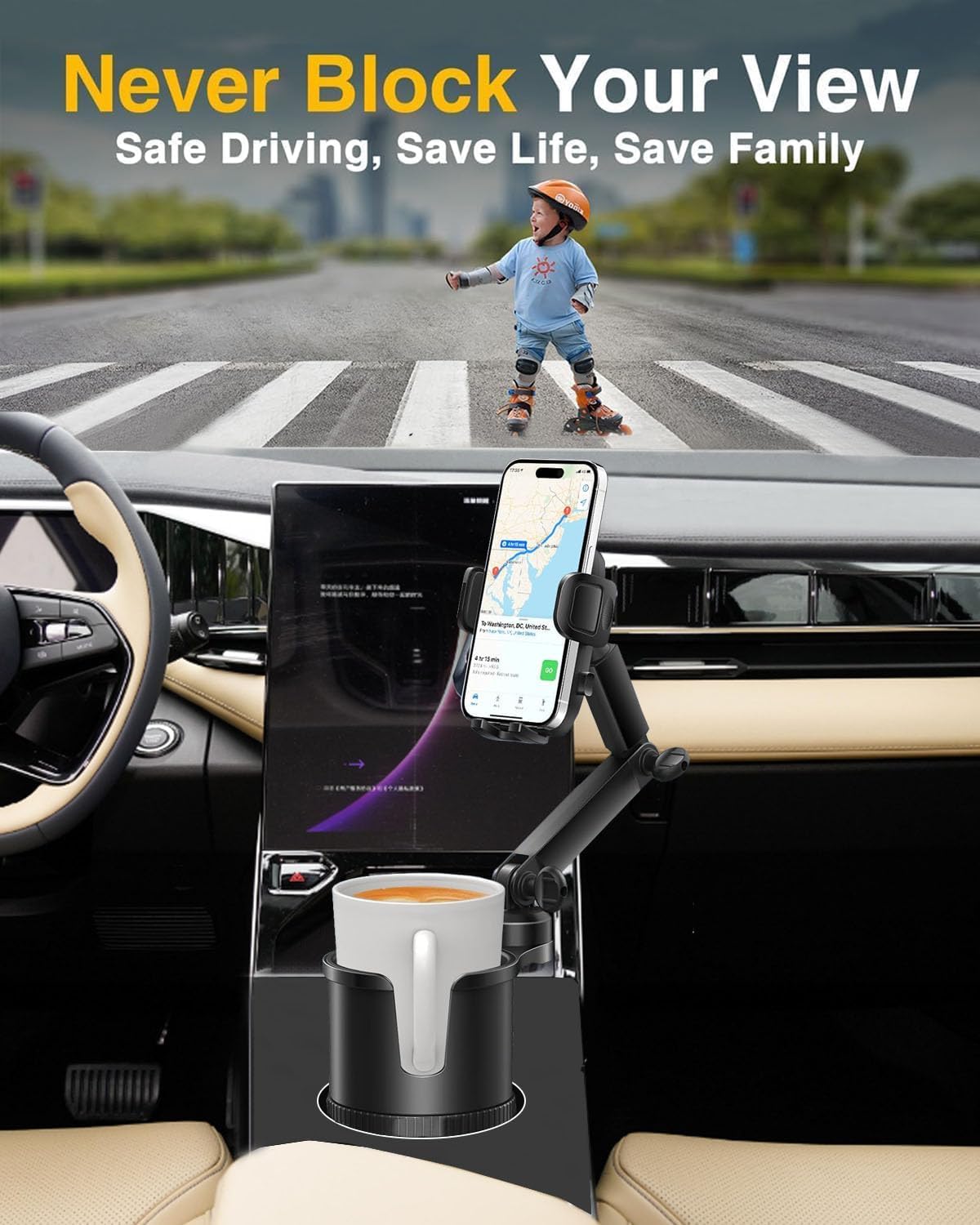 Detalle 2 de Cup Phone Holders 360° Adjustable 2.5-4"
