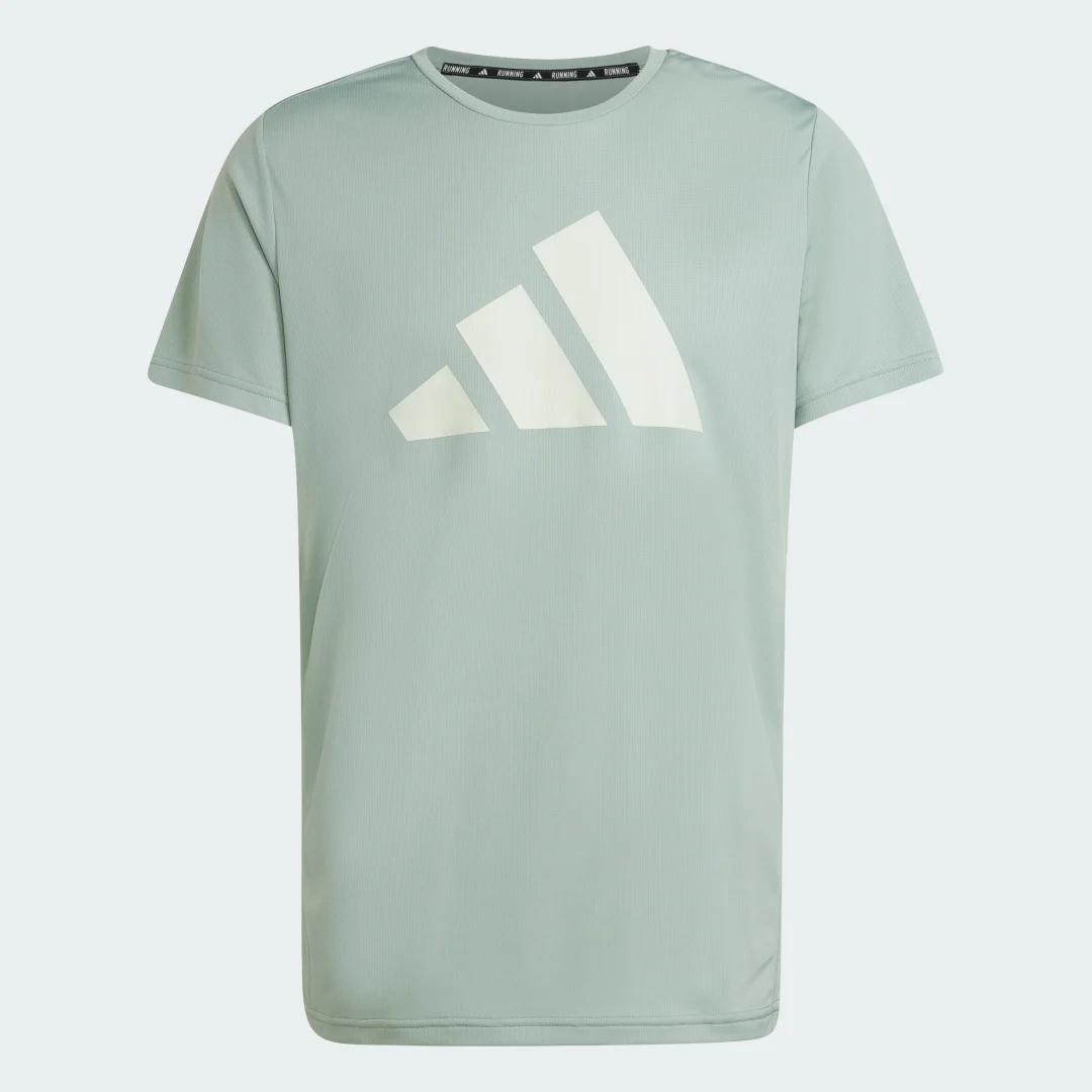 Detalle 2 de Camiseta Run It de Adidas: una opción verde para tus entrenos diarios