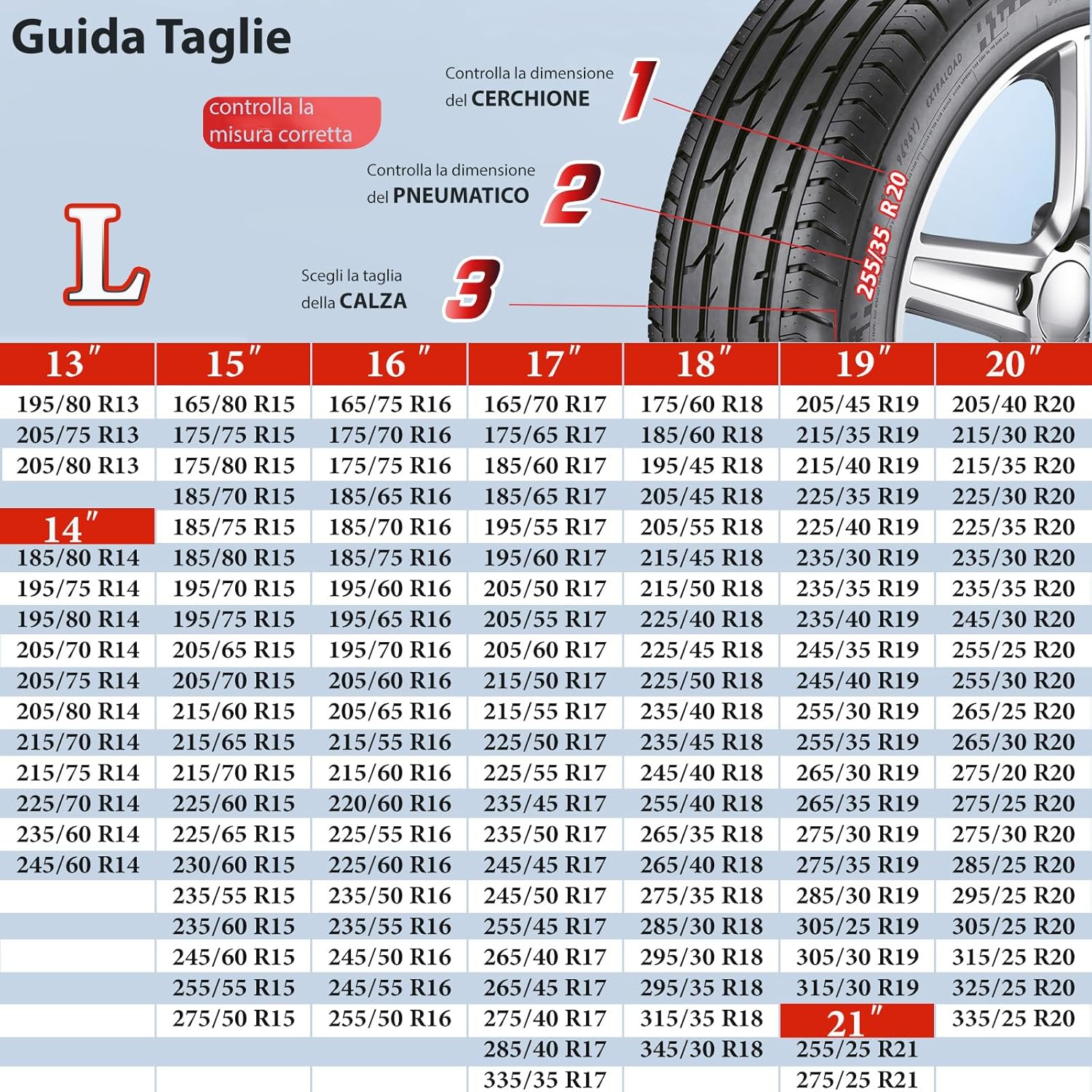 Thumbnail 3 de LEIVESTE AUTIX Calze da Neve L per Auto