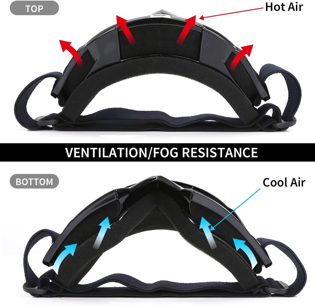 Thumbnail 4 de JAMIEWIN Motocross Goggles — Anti-Fog, UV400, Lightweight Offroad Goggles for Men, Women & Kids