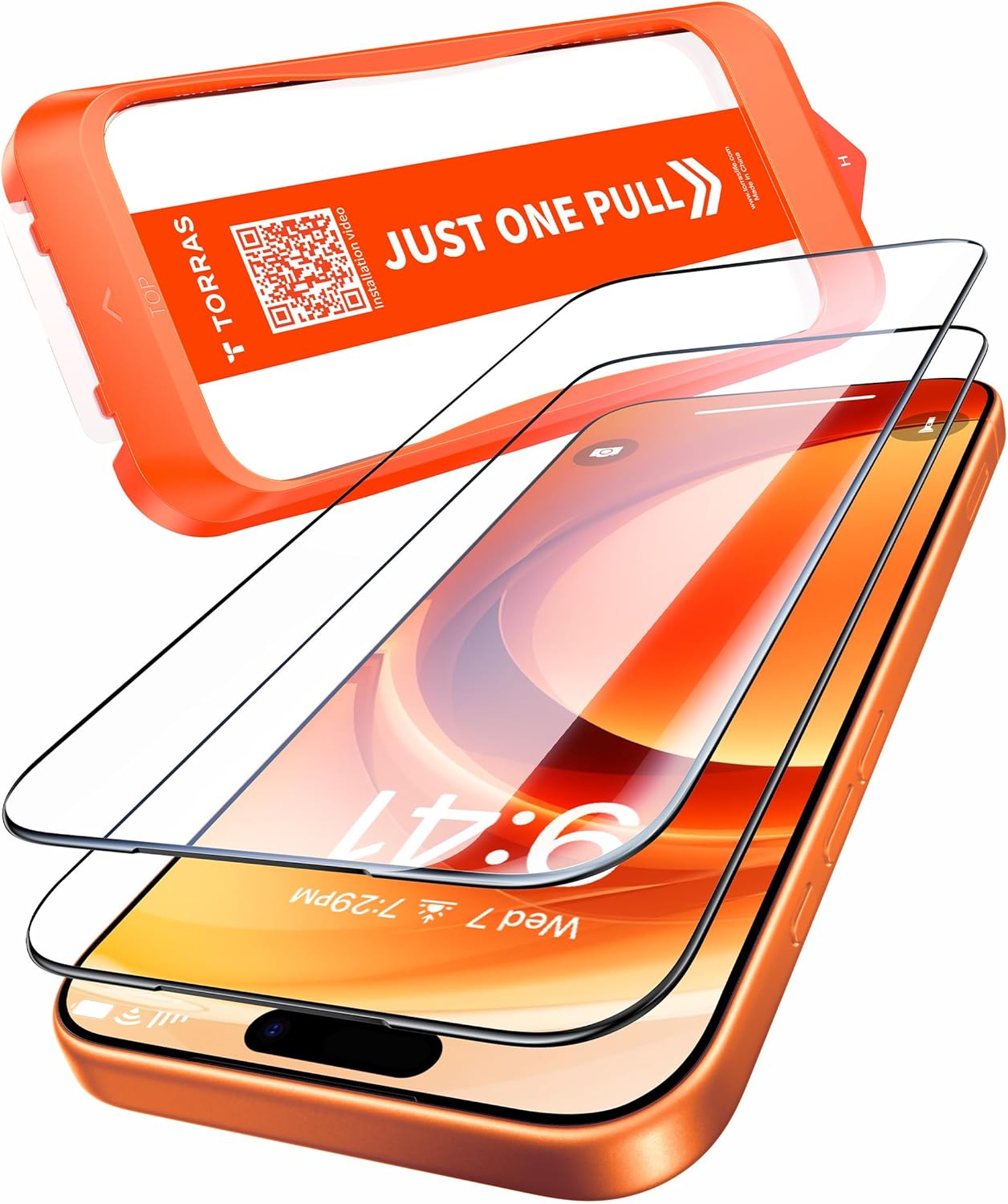 Detalle de TORRAS Präzise iPhone 17 Pro Max Panzerglas 2er-Pack