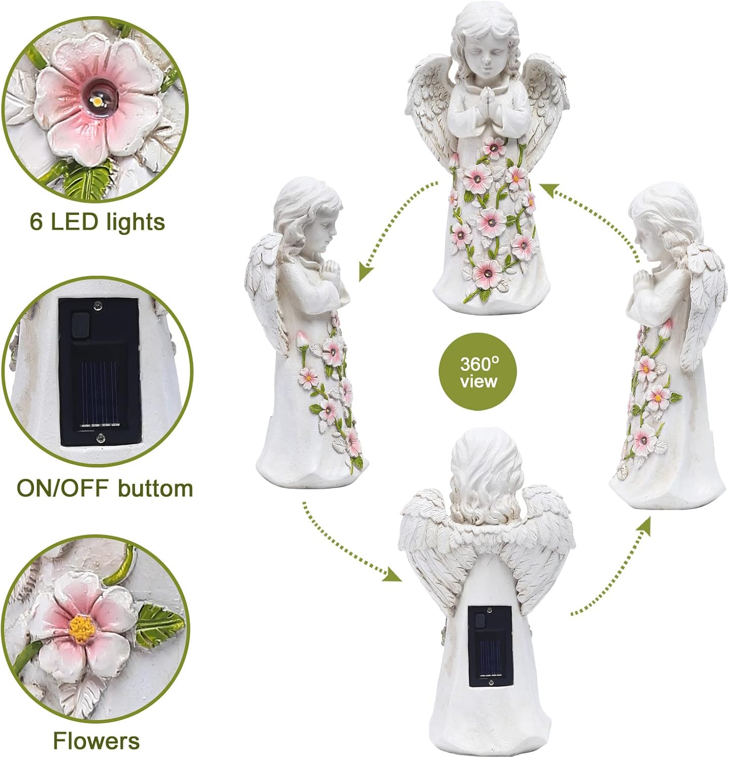 Thumbnail 4 de Goodeco Angel Garden Ornaments Statue 24.5cm