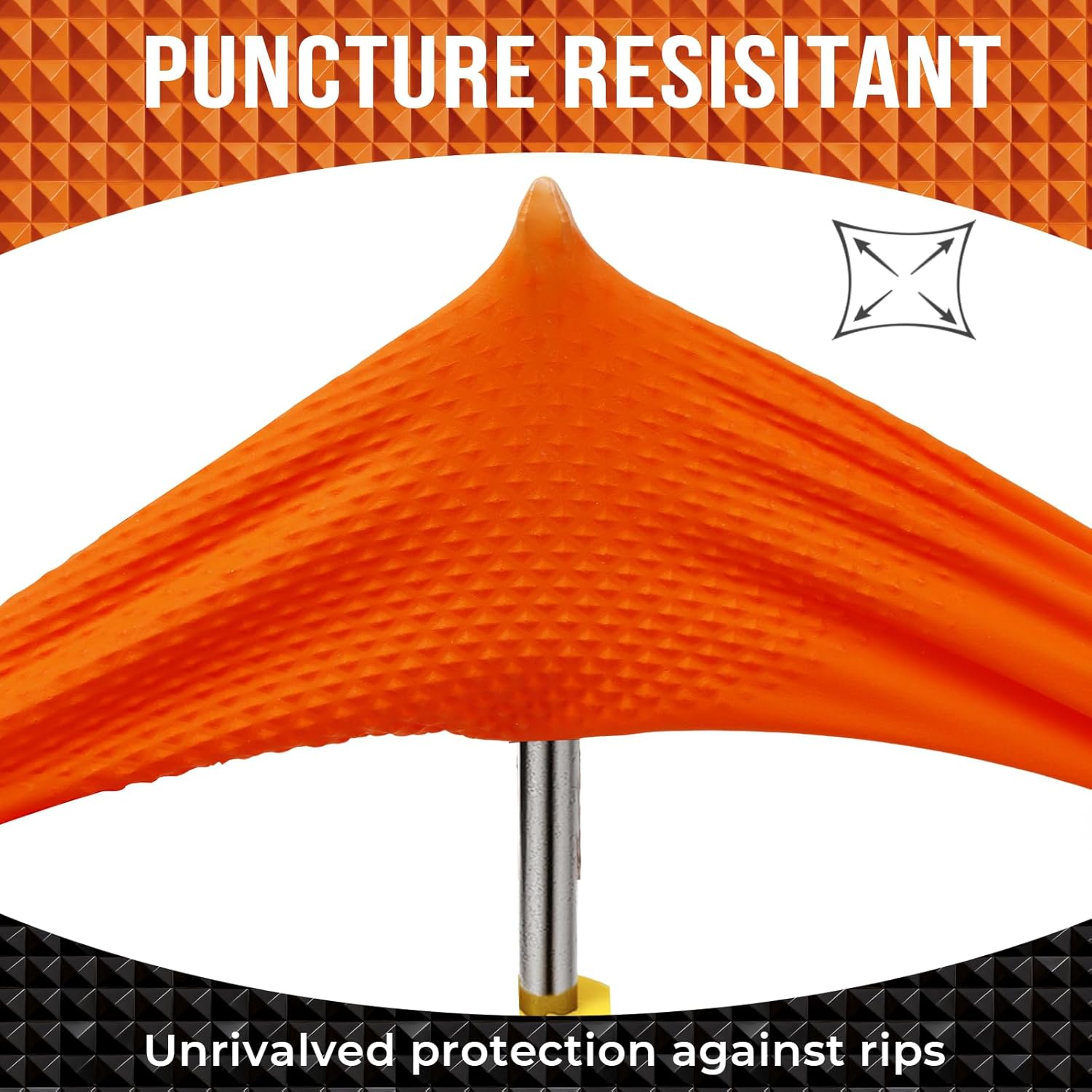 Thumbnail 2 de ANBOSON Abc-dg01 Heavy-Duty Nitrile Gloves, XL, 10 Mil, Diamond Texture