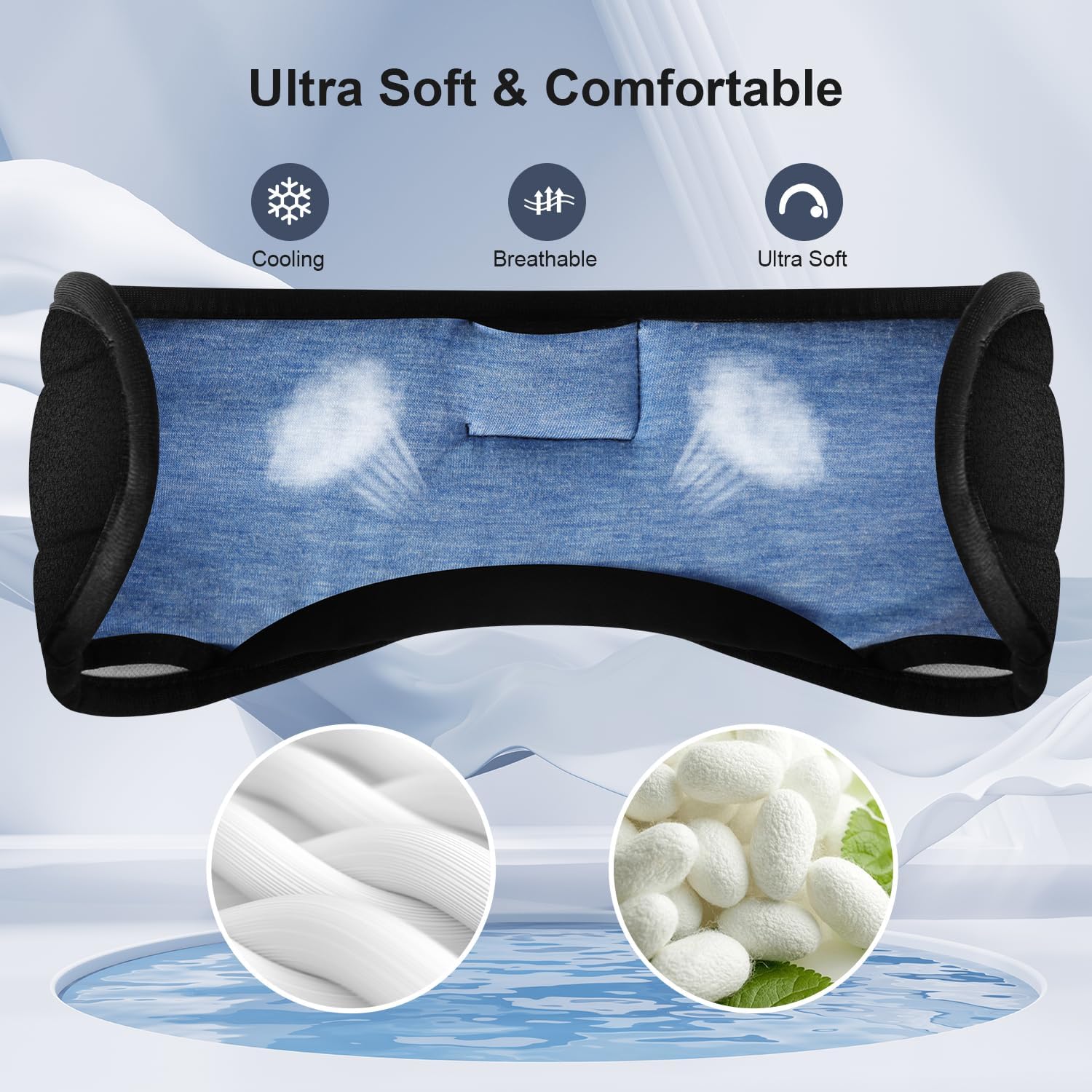 Detalle 2 de MUSICOZY Sleep Mask Headphones 14h playtime