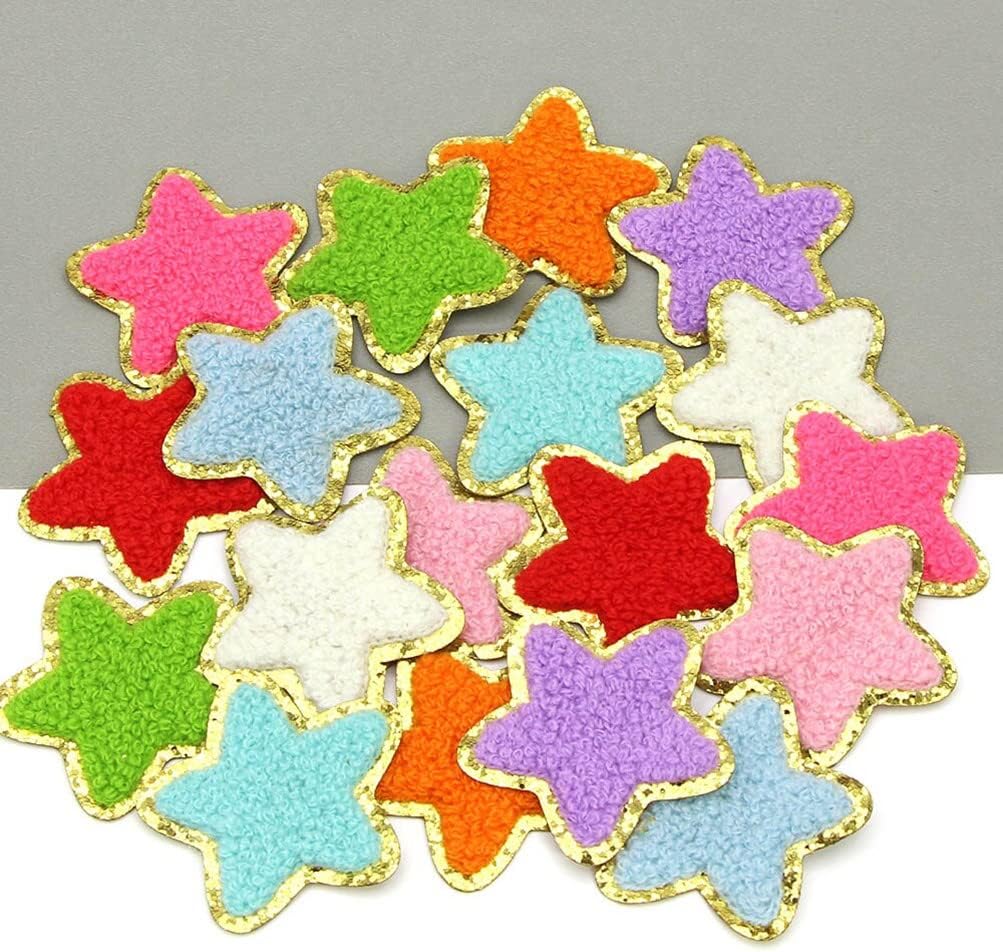 Detalle 1 de Star Iron-On Patches, Chenille