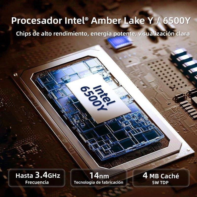 Thumbnail 3 de AMDEVPRO Portátil 11,6" Intel Core 6500Y: ultraligero, 2 en 1 y con Windows 11 Pro