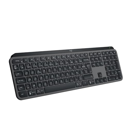 Detalle de Logitech MX Keys S Clavier sans Fil – Gris, Rechargeable USB‑C