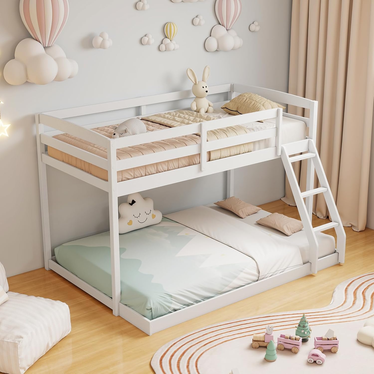 Detalle de KOMFOTT Bunk Bed, Twin Over Full