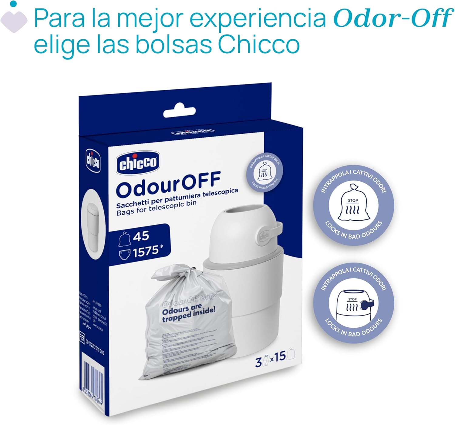 Thumbnail 2 de Chicco Cambiador Compacto con Control de Olores y Desecho