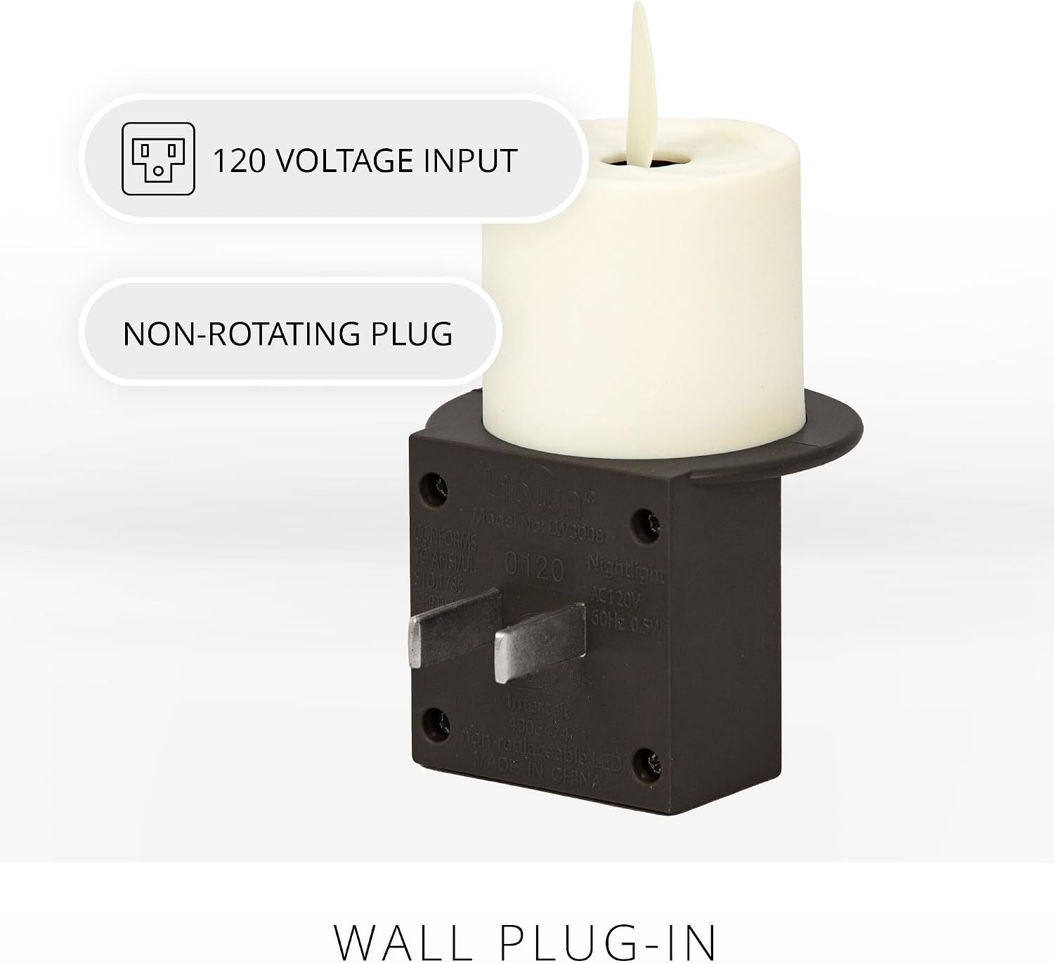 Detalle de Luminara 997375 Flameless Candle Nightlight with Dusk-to-Dawn Sensor