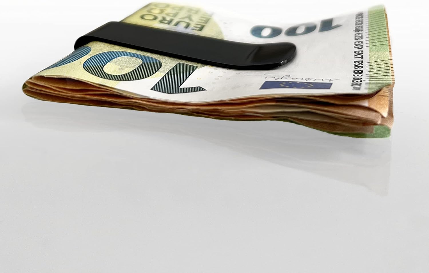 Detalle de DonDon Clip del Dinero Pinzas para Billetes Negro
